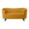 Orange and Smoked Oak Raf Simons Vidar 3 Mingle Sofa by Lassen, Image 2