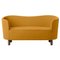 Orange and Smoked Oak Raf Simons Vidar 3 Mingle Sofa by Lassen 1