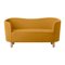 Orange and Natural Oak Raf Simons Vidar 3 Mingle Sofa by Lassen 2