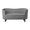 Raf Simons Vidar 3 Mingle Sofa in Grau & Räuchereiche von Lassen 2