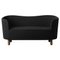 Dark Grey and Smoked Oak Raf Simons Vidar 3 Mingle Sofa by Lassen, Image 1