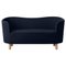 Blue and Natural Oak Raf Simons Vidar 3 Mingle Sofa by Lassen 1
