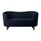 Blue and Smoked Oak Raf Simons Vidar 3 Mingle Sofa by Lassen 2