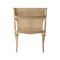 Chaises Saxe en Chêne Naturel et Cuir Naturel par Lassen, Set de 2 4