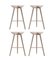 Oak and Copper Bar Stools by Lassen, Set of 4, Image 2