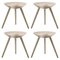 Beige Oak Stools by Lassen, Set of 4 1