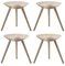 Beige Oak Stools by Lassen, Set of 4 2