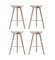 Oak and Brass Bar Stools by Lassen, Set of 4, Image 2