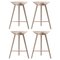 Oak / Copper Counter Stools by Lassen, Set of 4 1