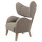 Beige Raf Simons Vidar 3 Natural Oak My Own Chair Lounge Chair by Lassen 1