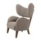 Beige Raf Simons Vidar 3 Smoked Oak My Own Chair Lounge Chair by Lassen, Image 2