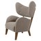 Beige Raf Simons Vidar 3 Smoked Oak My Own Chair Lounge Chair by Lassen, Image 1