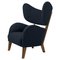Blue Raf Simons Vidar 3 Smoked Oak My Own Chair Lounge Chair by Lassen 1
