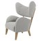 Light Grey Raf Simons Vidar 3 Natural Oak My Own Chair Lounge Chair by Lassen 1