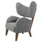 Grey Raf Simons Vidar 3 Smoked Oak My Own Chair Lounge Chair by Lassen 1