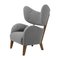 Grey Raf Simons Vidar 3 Smoked Oak My Own Chair Lounge Chair by Lassen 2