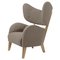 Dark Beige Raf Simons Vidar 3 Natural Oak My Own Chair Lounge Chair by Lassen 1