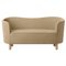 Sand and Natural Oak Raf Simons Vidar 3 Mingle Sofa by Lassen, Image 1