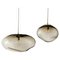 Haumea Amorph Silver Smoke M/L Pendants by Eloa, Set of 2 1