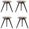 Brown Oak Stool by Lassen, Set of 4, Image 1