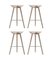 Oak and Stainless Steel Bar Stools by Lassen, Set of 4 2
