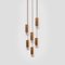 Lamp One 6-Light Hanging Lamp in Brass by Formaminima 4