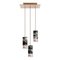 Trio Hanging Lamp in Black Marble by Formaminima, Image 1