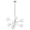 Rd15 6 Arms Polished Nickel Chandelier by Schwung 1