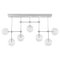 Soap B7 MD Polished Nickel Chandelier by Schwung 1