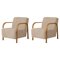 Sheepskin Arch Lounge Chairs by Mazo Design, Set of 2 1