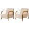 Dedar/Artemidor Arch Lounge Chairs by Mazo Design, Set of 2 1