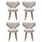 Chaises WNG en Peau de Mouton par Mazo Design, Set de 4 2