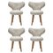 Chaises WNG en Peau de Mouton par Mazo Design, Set de 4 1