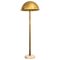 Brass Sculpted Art Deco Floor Lamp by Brajak Vitberg 1