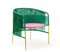 Green Caribe Lounge Chairs by Sebastian Herkner, Set of 4 2