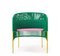 Green Caribe Lounge Chairs by Sebastian Herkner, Set of 4 6