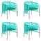 Mint Caribe Lounge Chairs by Sebastian Herkner, Set of 4 1