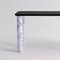 Small Sunday Dining Table in Black Wood and White Marble by Jean-Baptiste Souletie 3