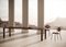 Small Sunday Dining Table in Black Wood and White Marble by Jean-Baptiste Souletie 7