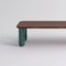 Small Sunday Coffee Table in Walnut and Green Marble by Jean-Baptiste Souletie 3