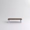 Small Sunday Coffee Table in Walnut and White Marble by Jean-Baptiste Souletie, Image 2