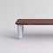Small Sunday Coffee Table in Walnut and White Marble by Jean-Baptiste Souletie 3