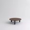 Round Sunday Coffee Table in Walnut and Black Marble by Jean-Baptiste Souletie 2