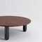 Round Sunday Coffee Table in Walnut and Black Marble by Jean-Baptiste Souletie 3