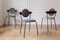 Upholstered Planet Chair by Jean-Baptiste Souletie, Set of 4, Image 6