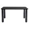 Medium Sunday Dining Table in Black Wood and Black Marble by Jean-Baptiste Souletie 1