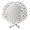 Small Emblema Wall Mirror by Michele Chiossi 1
