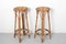 Vintage Bar Stools in Rattan and Bamboo, 1960s, Set of 2 1