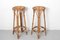 Vintage Bar Stools in Rattan and Bamboo, 1960s, Set of 2, Image 1