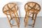 Vintage Bar Stools in Rattan and Bamboo, 1960s, Set of 2 4